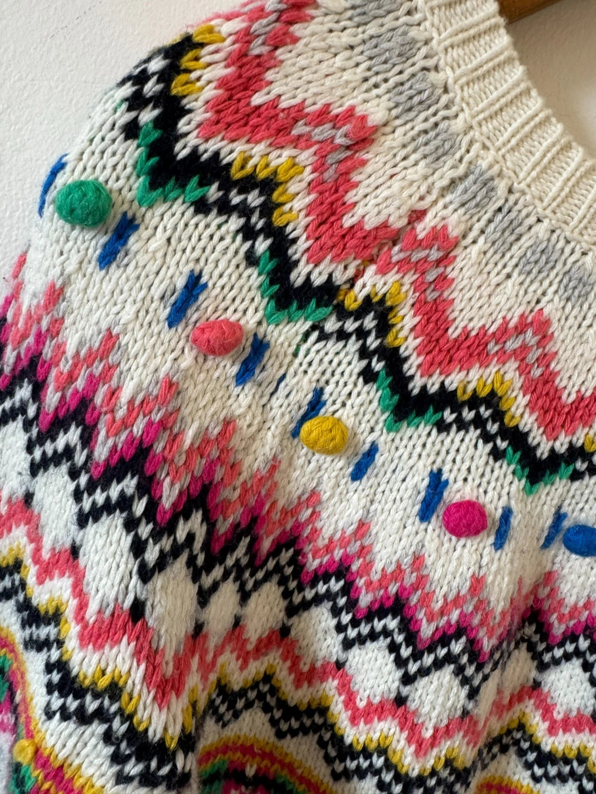 Fair Isle Wool Blend Knit Jumper