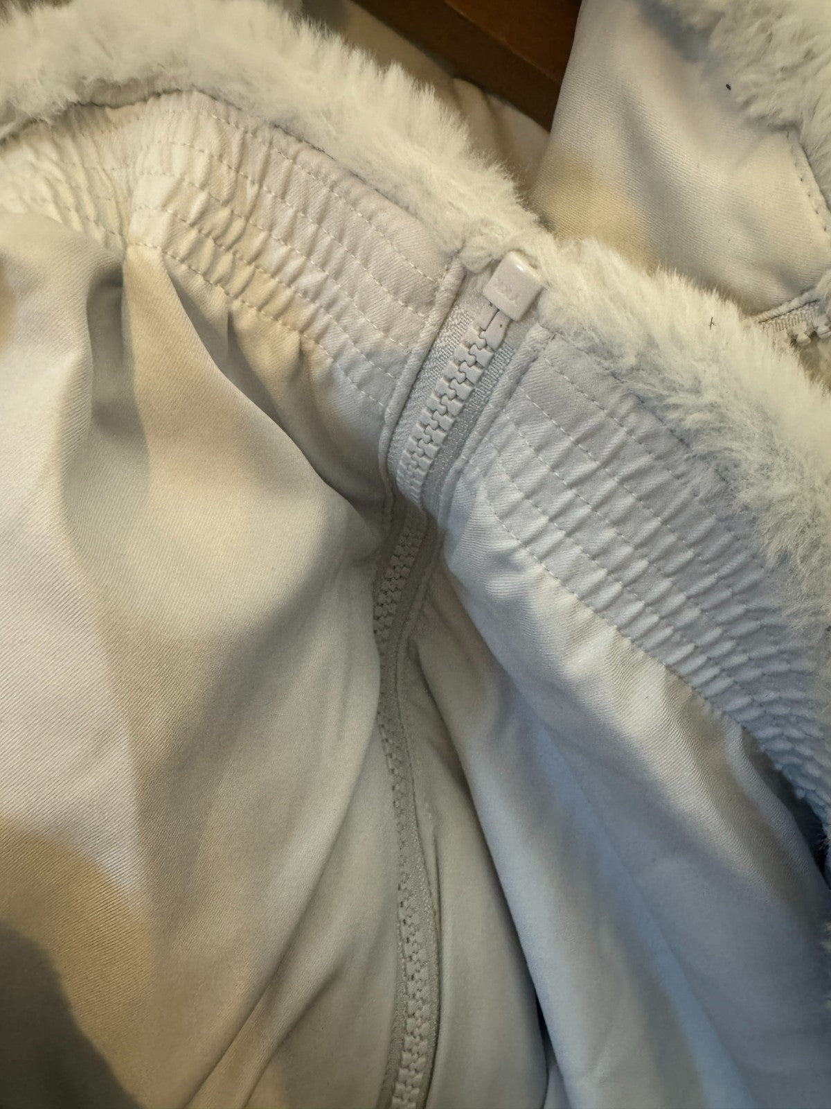 Grey Faux Fur Zip Jacket