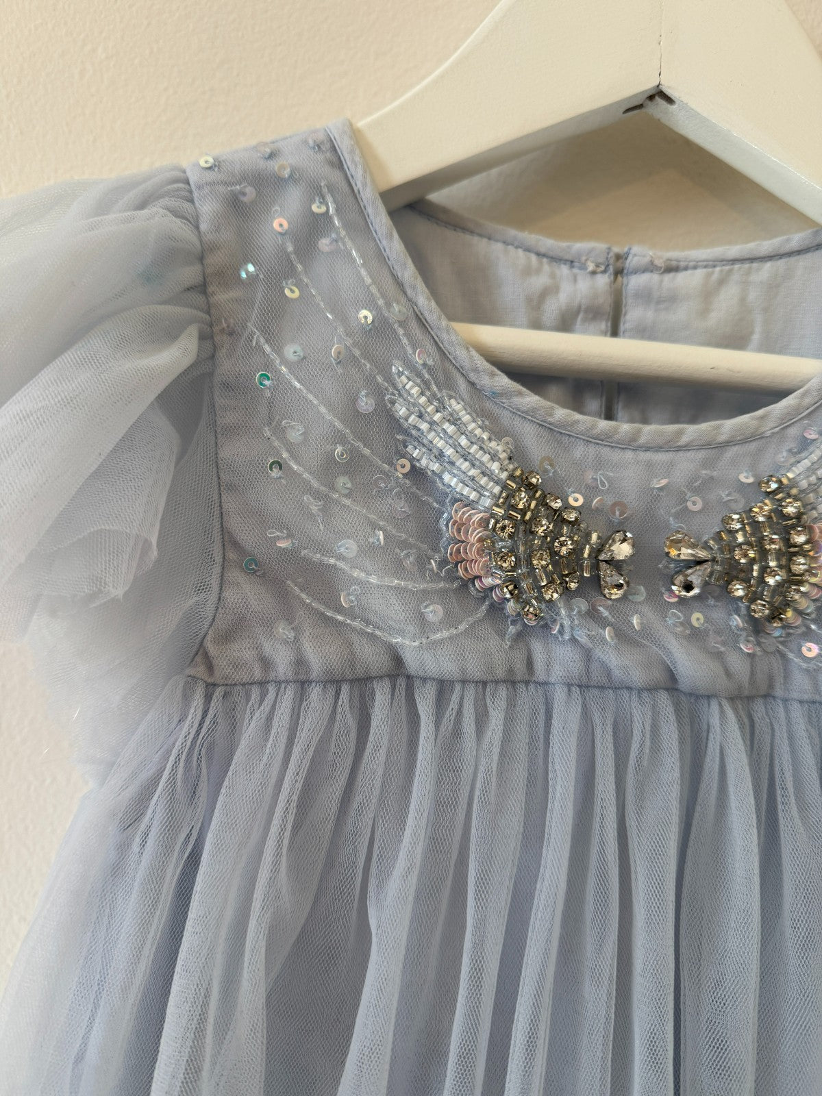 Beaded Tulle Occasion Dress