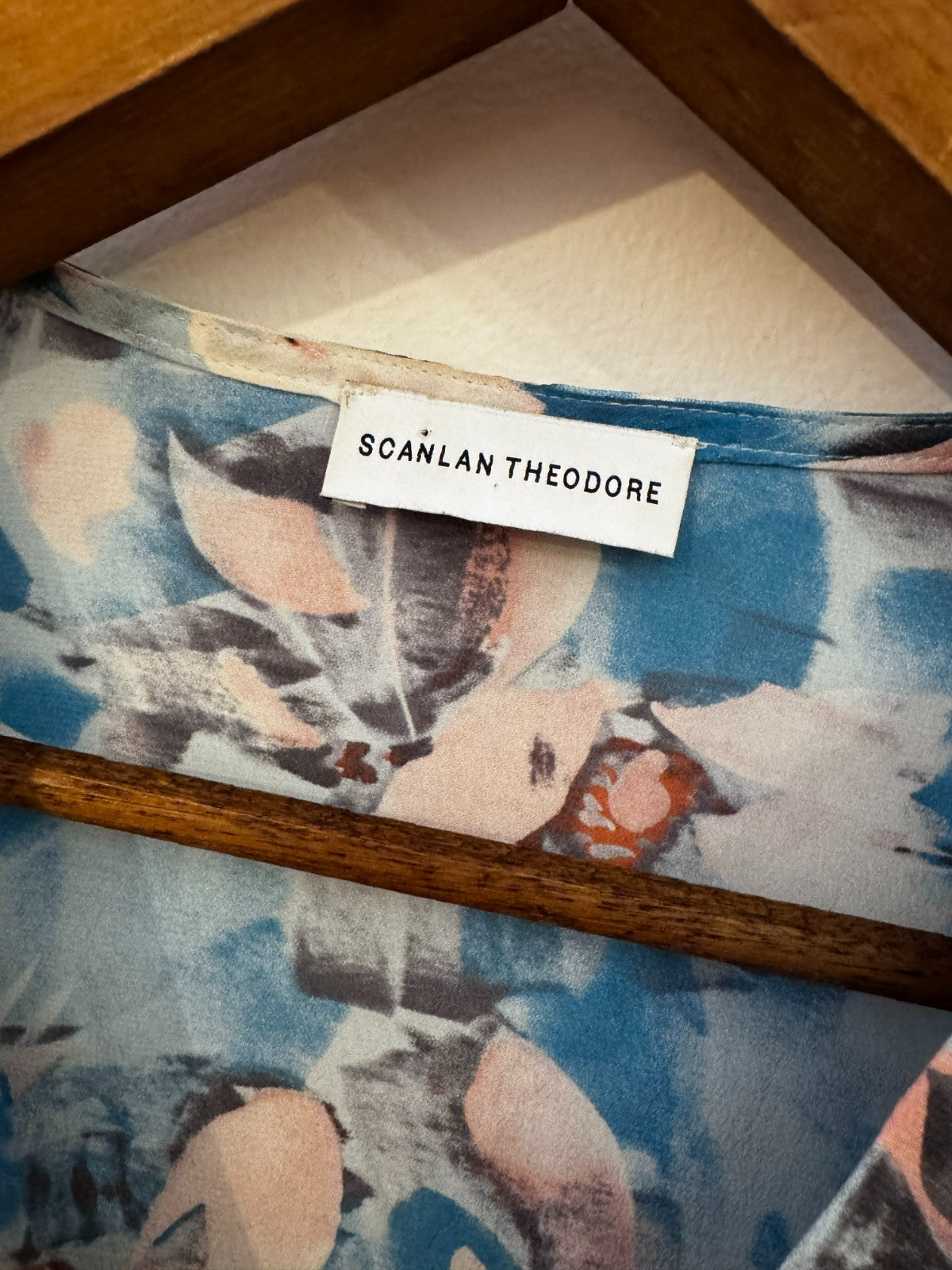 Watercolour Floral Silk Blouse