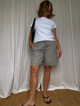 Load image into Gallery viewer, Linen Drawstring Shorts-Grey
