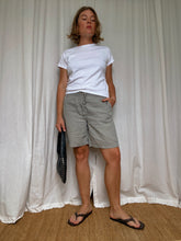 Load image into Gallery viewer, Linen Drawstring Shorts-Grey
