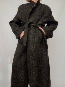 Tweed Maxi Coat