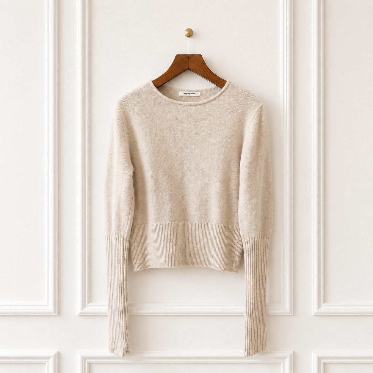 Lambswool Knit Jumper - Cream
