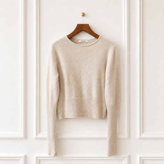 Lambswool Knit Jumper - Cream
