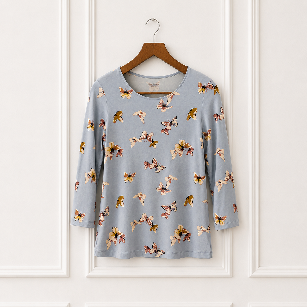 Butterfly Print Stretch Tee