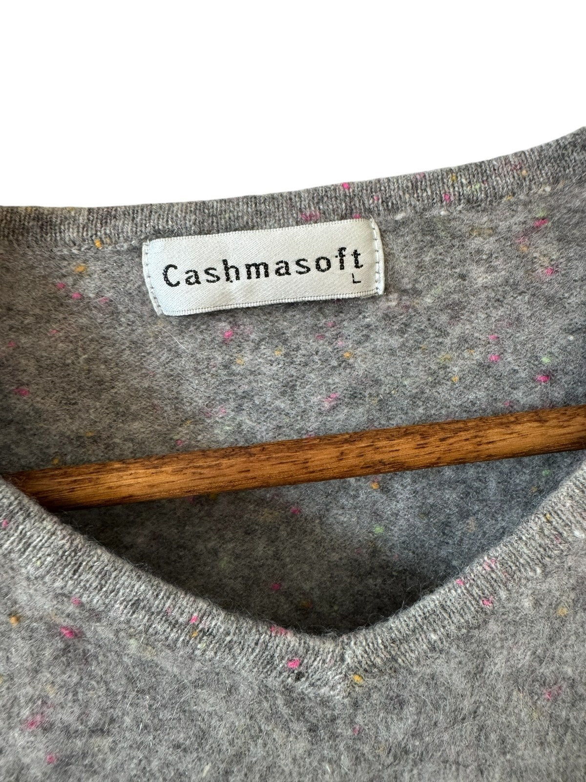 Grey Flecked Cashmere Knit
