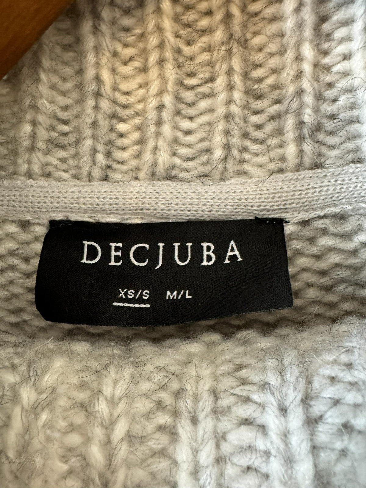 Grey Wool Alpaca Roll Neck Knit