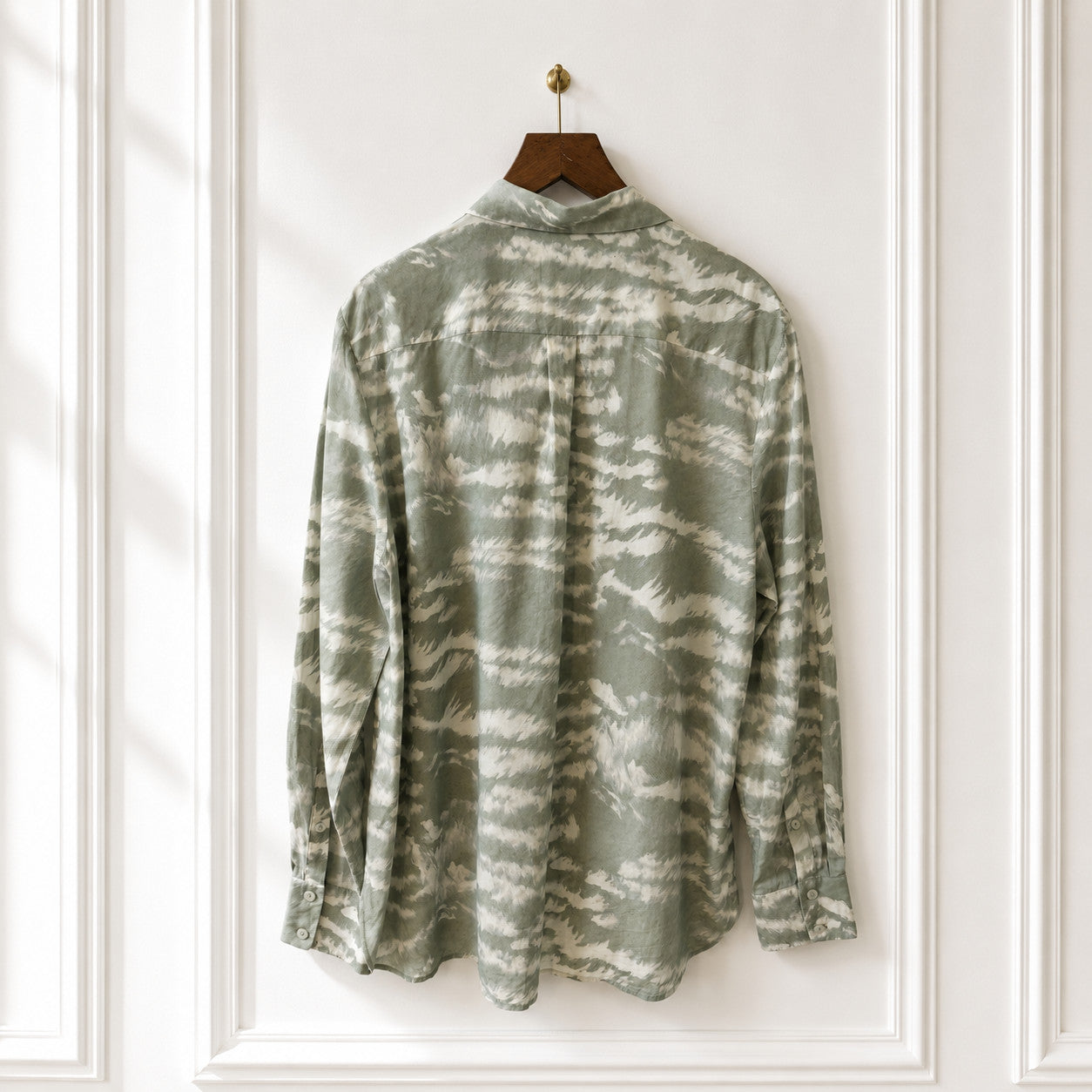 Abstract Print Cotton Viscose Shirt