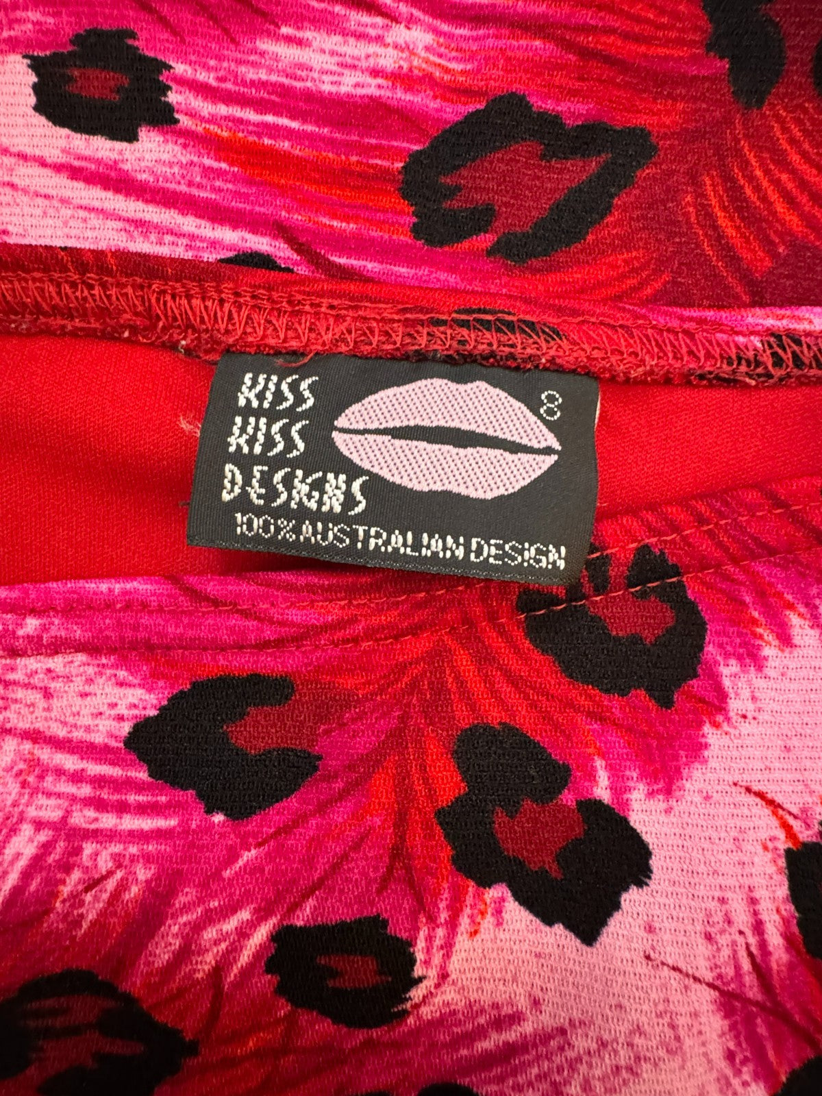 Vintage Pink Leopard Mesh Skirt