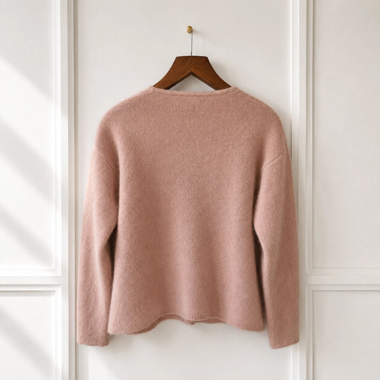 Bow Detail Knit Jumper - Blush