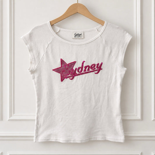 Vintage Sydney Rhinestone Baby Tee