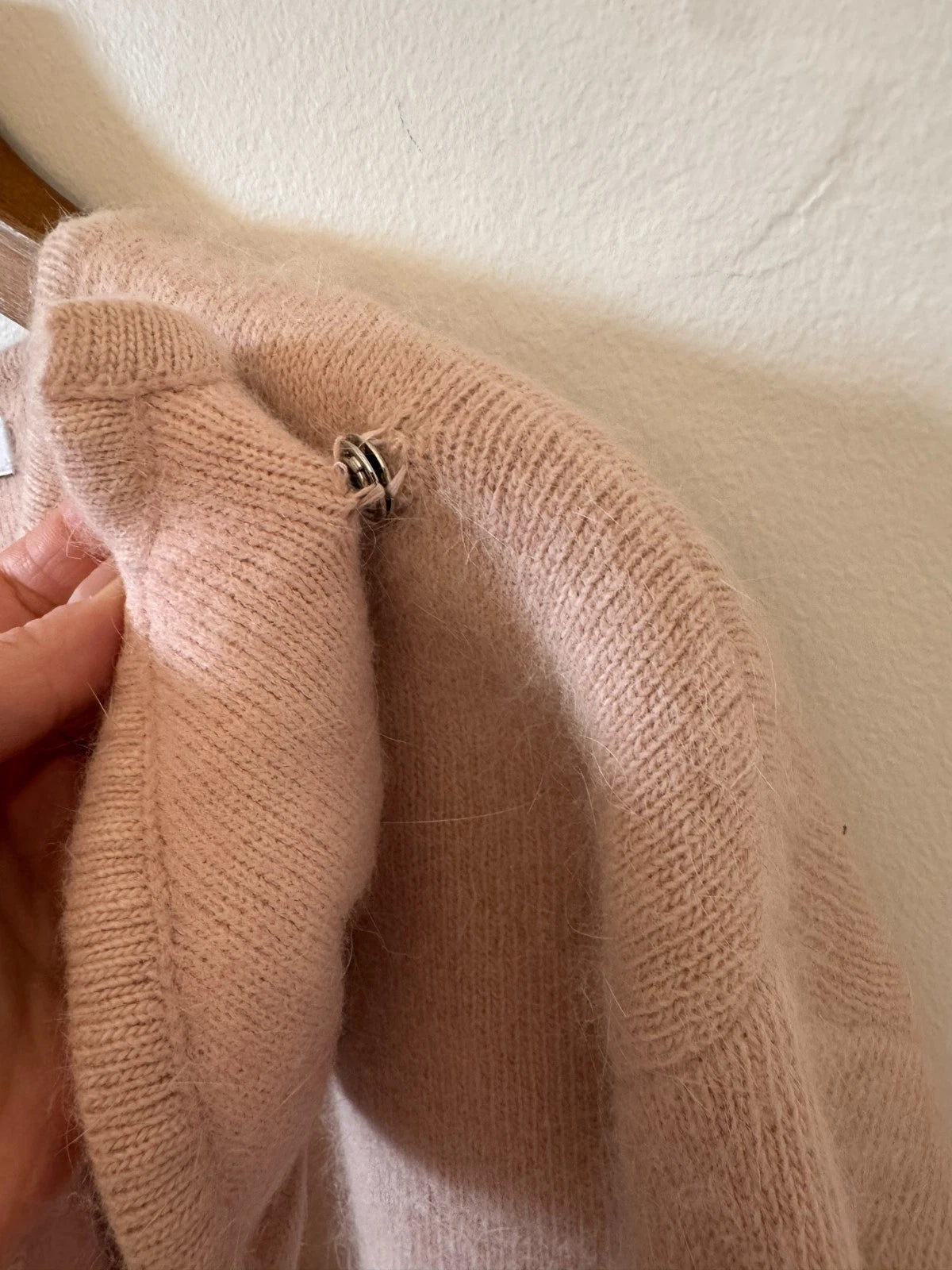 Bow Detail Knit Jumper - Blush
