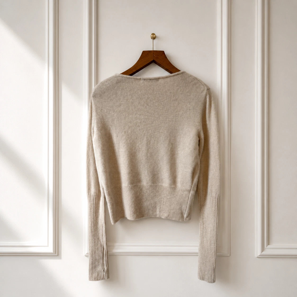 Lambswool Knit Jumper - Cream