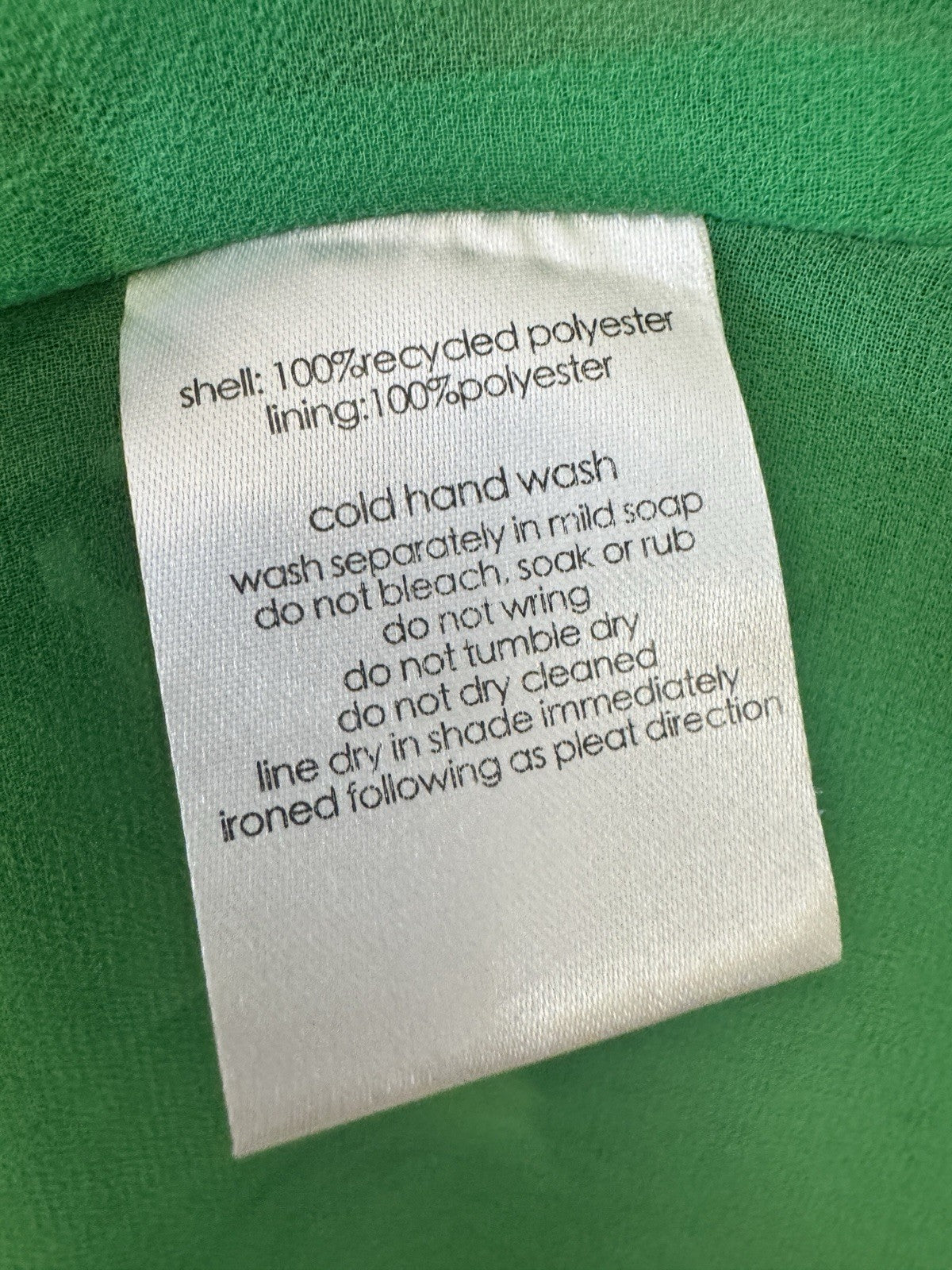 Green Spot Pleated Midi Dress