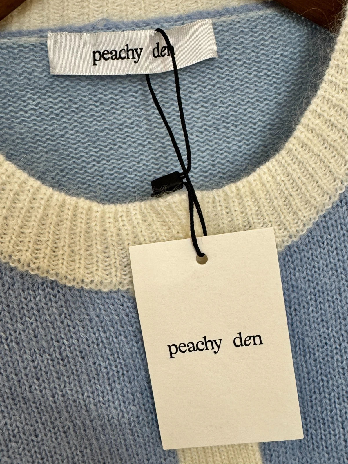 Kid Mohair Wool Cardigan - Cornflower