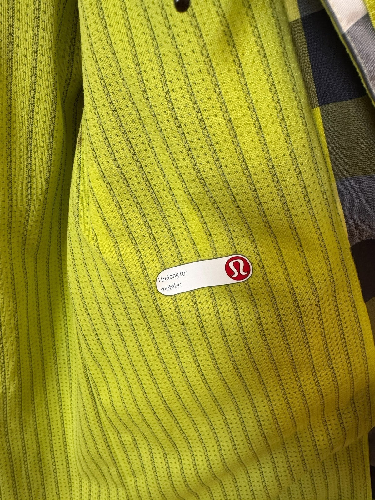 Chartreuse Plaid Hooded Jacket