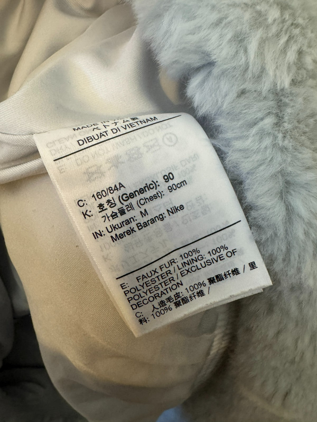 Grey Faux Fur Zip Jacket