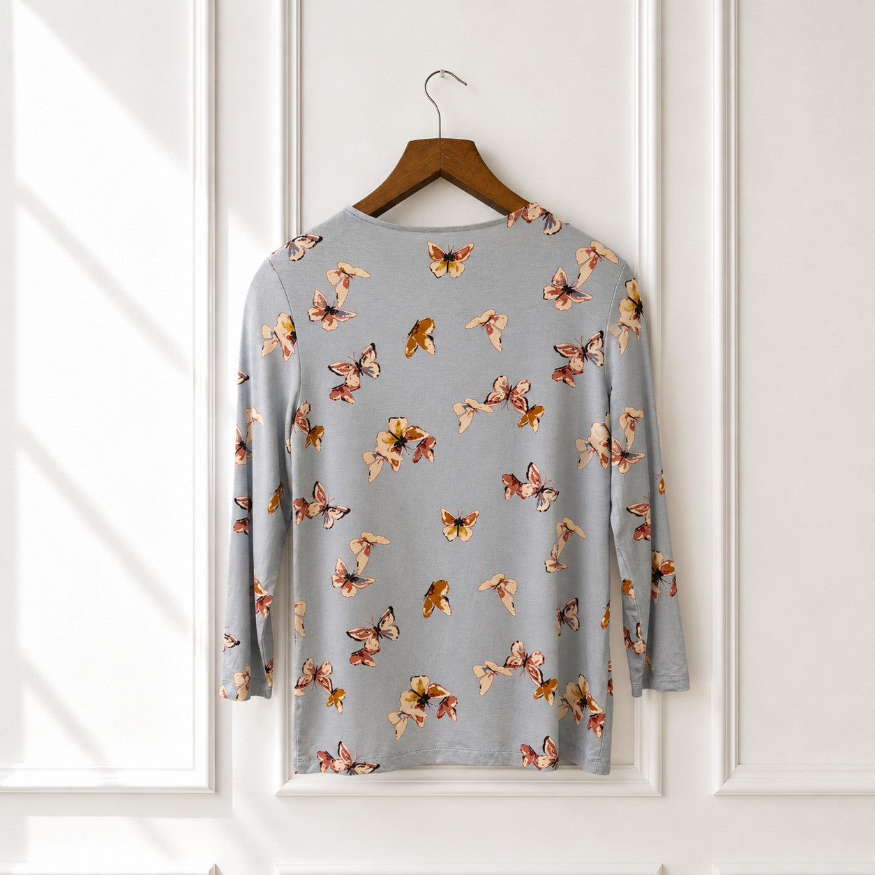 Butterfly Print Stretch Tee