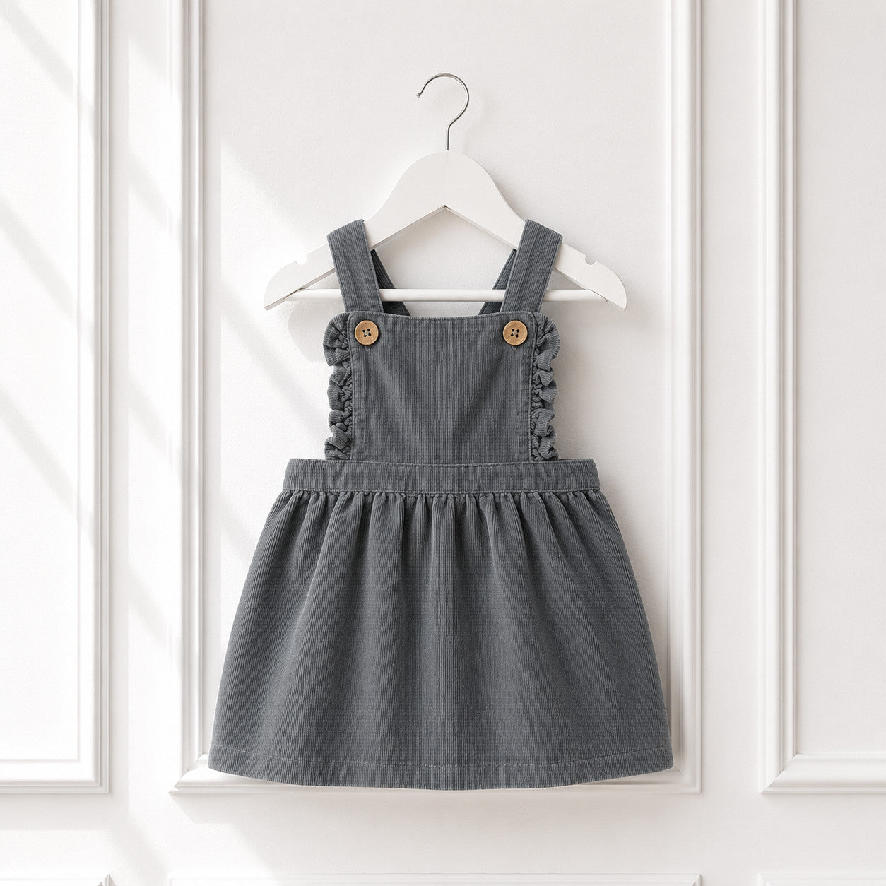 Organic Cotton Corduroy Pinafore Dress