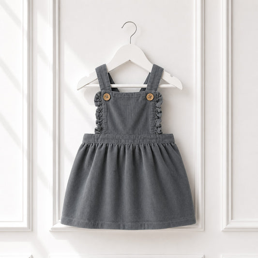 Organic Cotton Corduroy Pinafore Dress