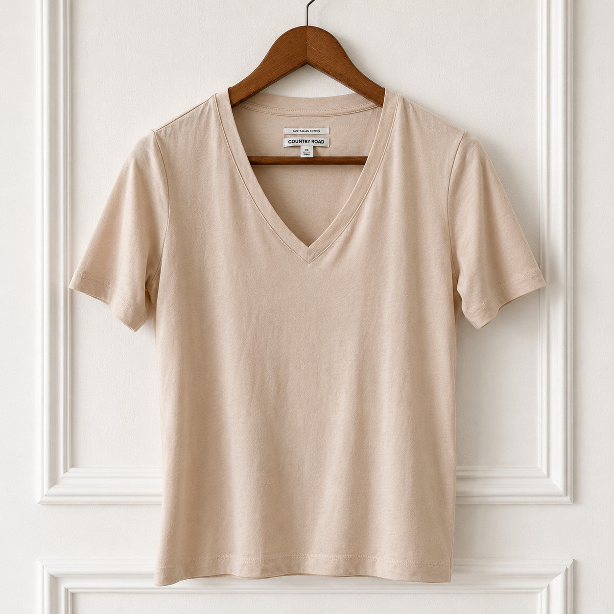 Australian Cotton V Neck Tee