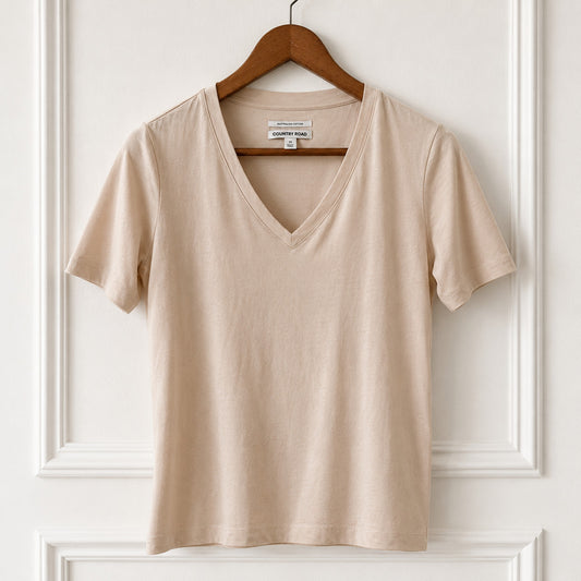 Australian Cotton V Neck Tee