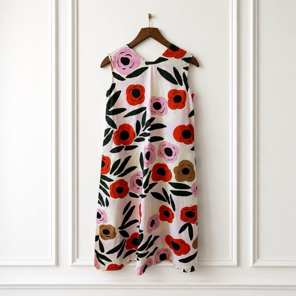 Marimekko Floral Cotton Midi Dress