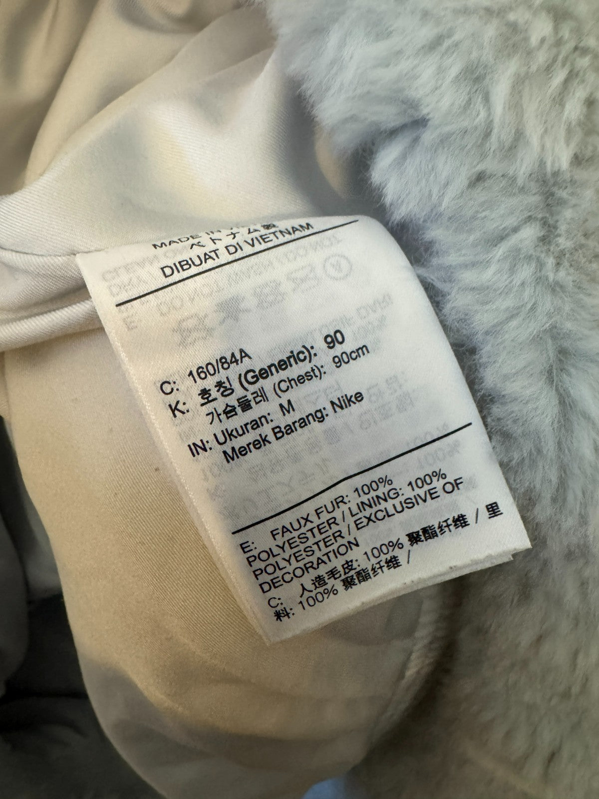 Grey Faux Fur Zip Jacket