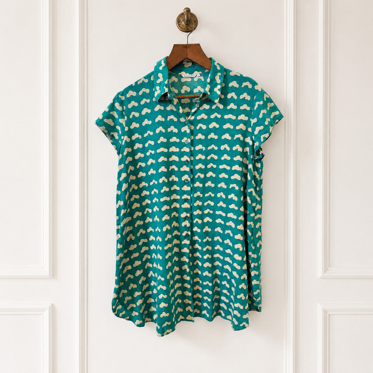 Teal Abstract Print Tunic