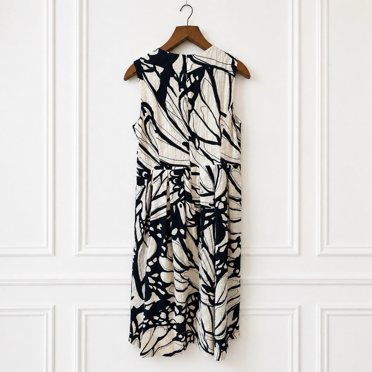 Abstract Print Midi Dress