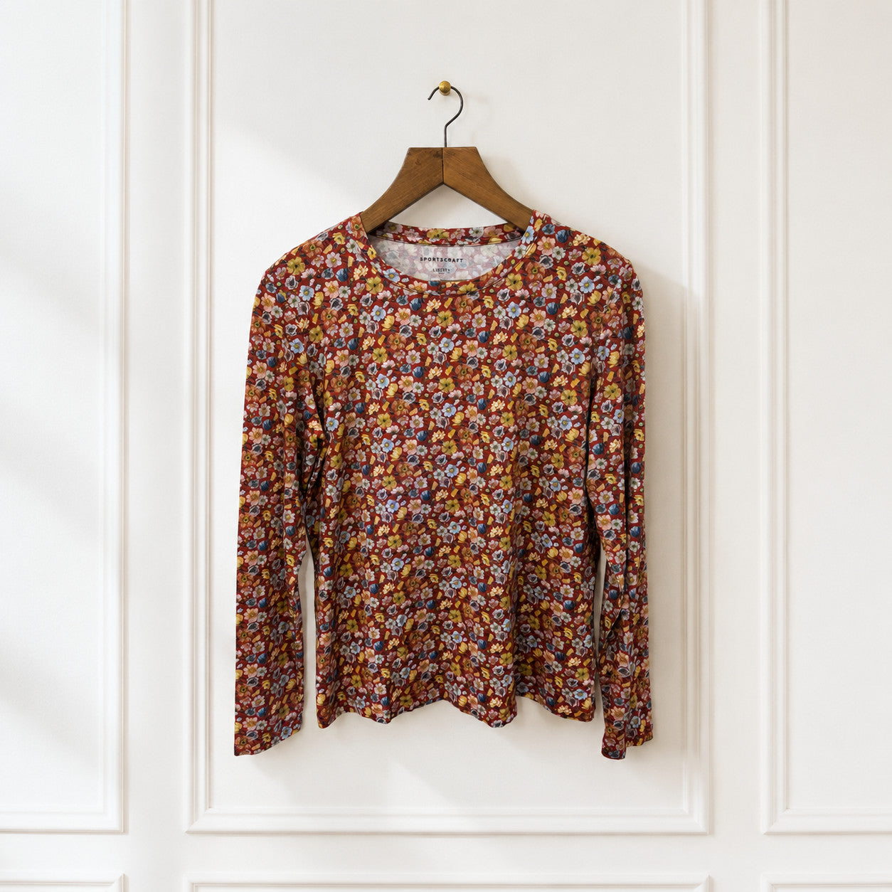 Liberty Floral Stretch Long Sleeve Top