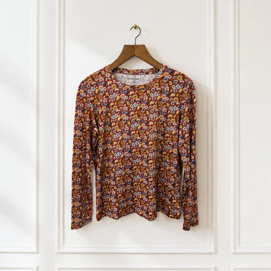 Liberty Floral Stretch Long Sleeve Top