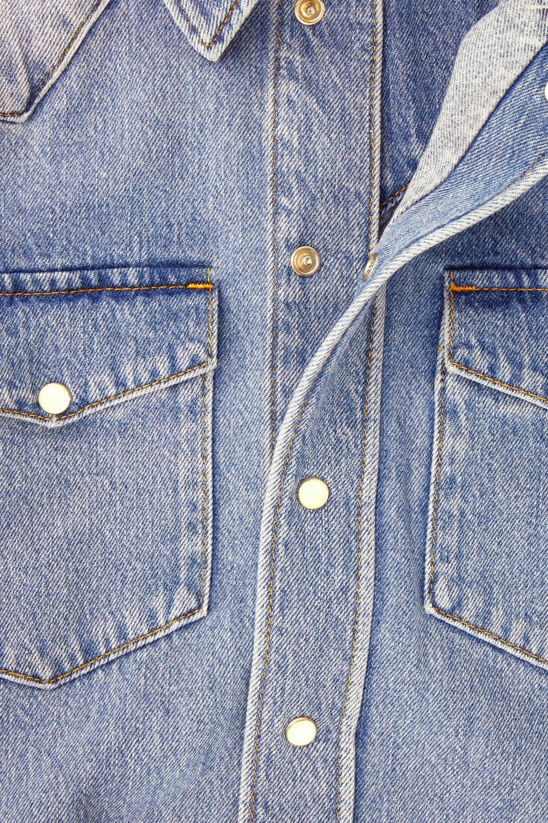 Denim Maxi Shirt Dress