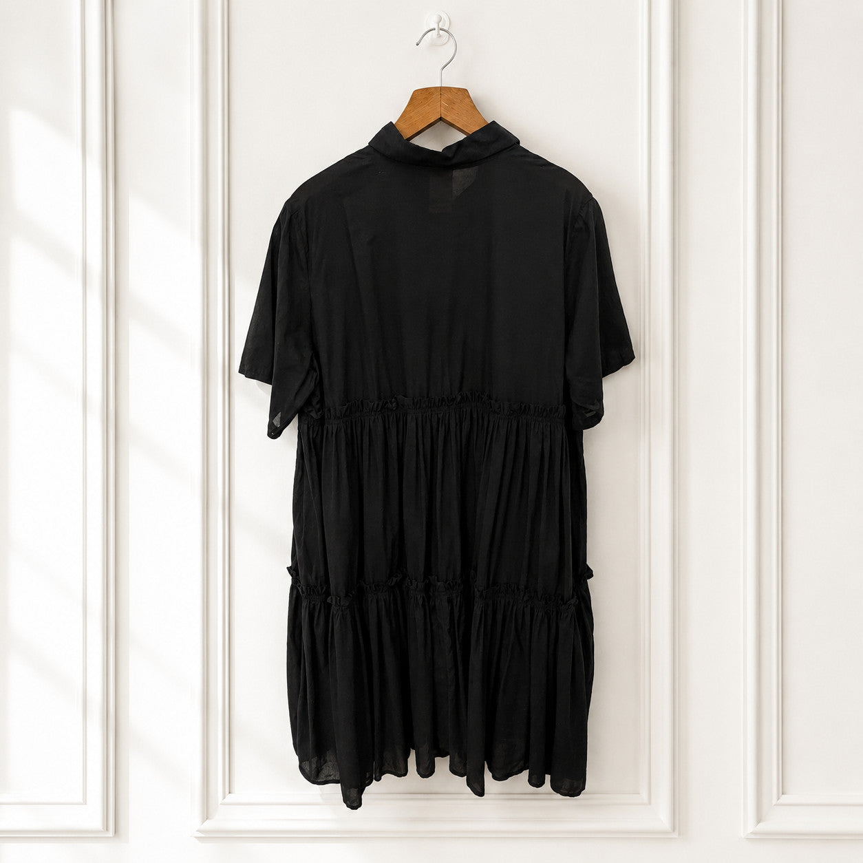 Organic Cotton Tiered Shirt Dress