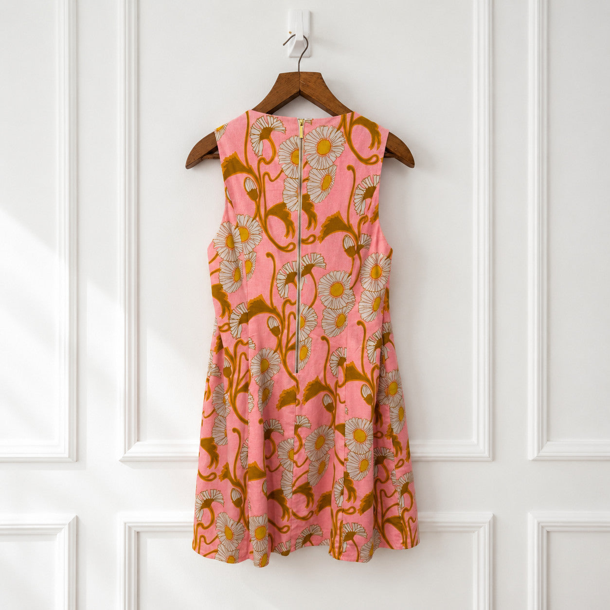 Linen Blend Daisy Print Dress