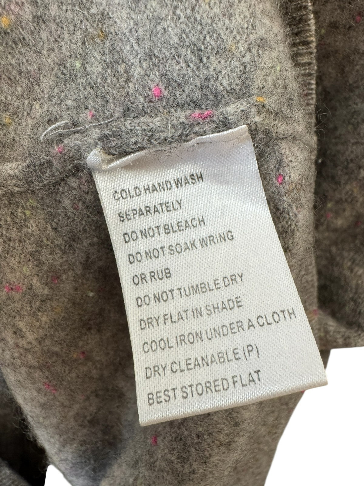 Grey Flecked Cashmere Knit