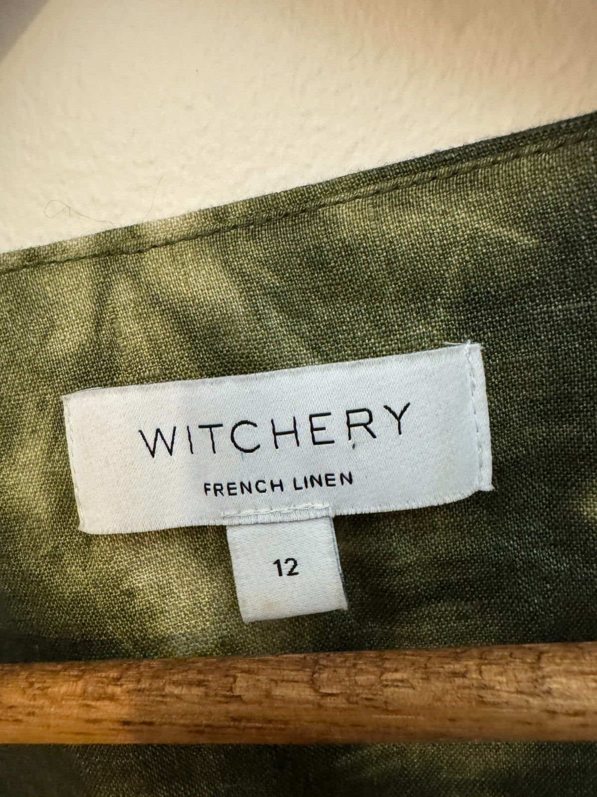 French Linen Tie Dye Puff Sleeve Blouse