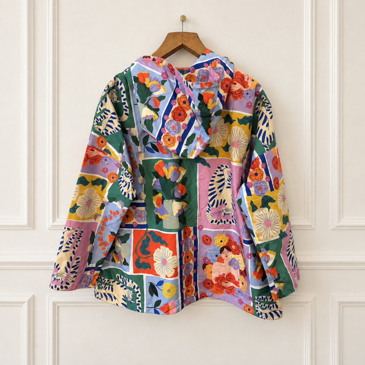 Floral Print Raincoat