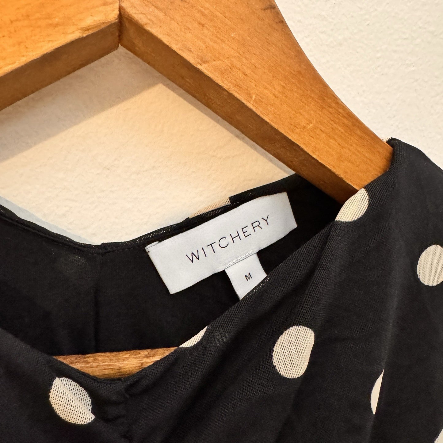 Polka Dot Ruched Mesh Top