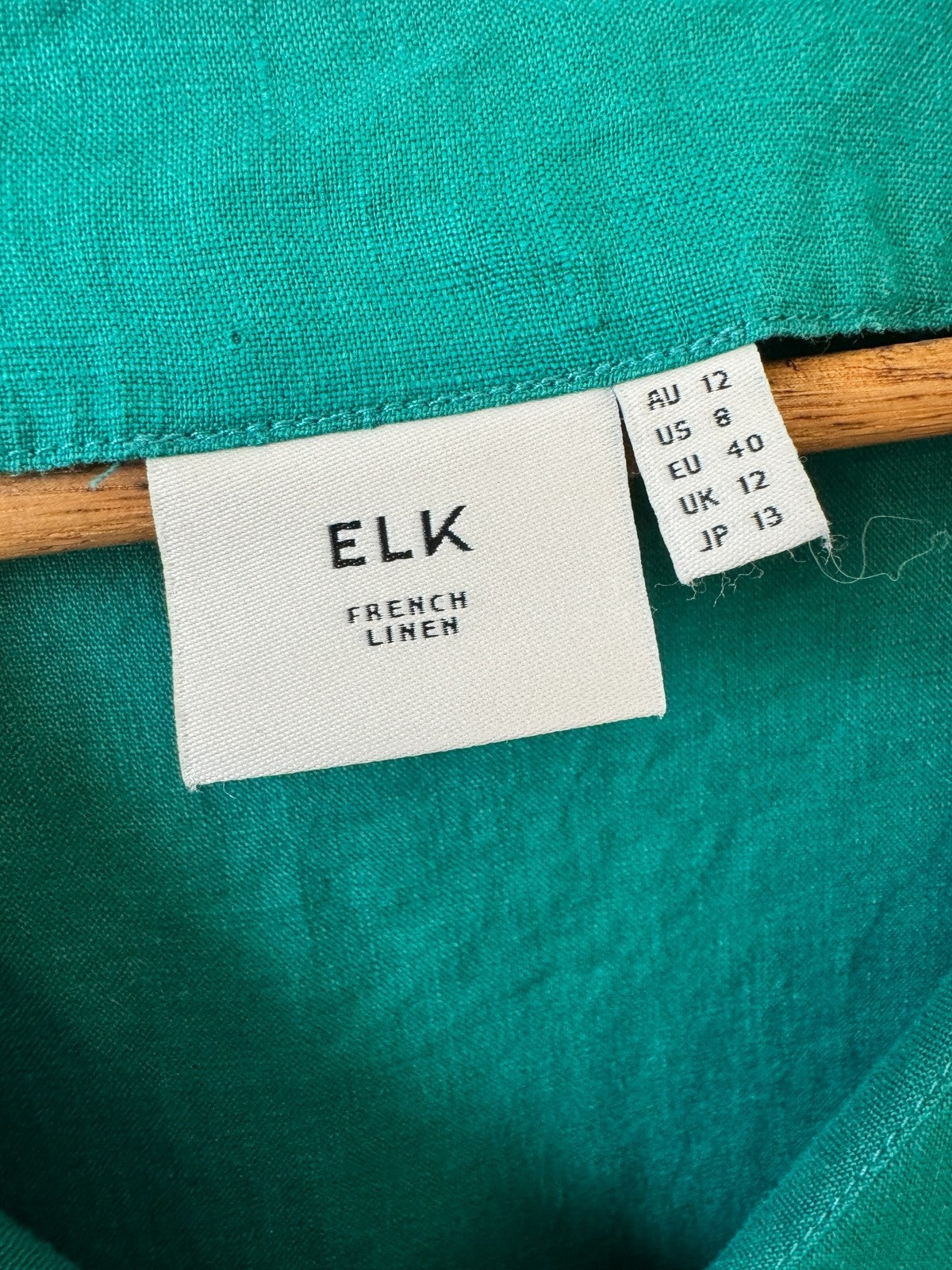 Emerald French Linen Dress