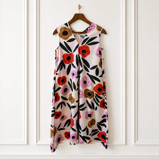 Marimekko Floral Cotton Midi Dress