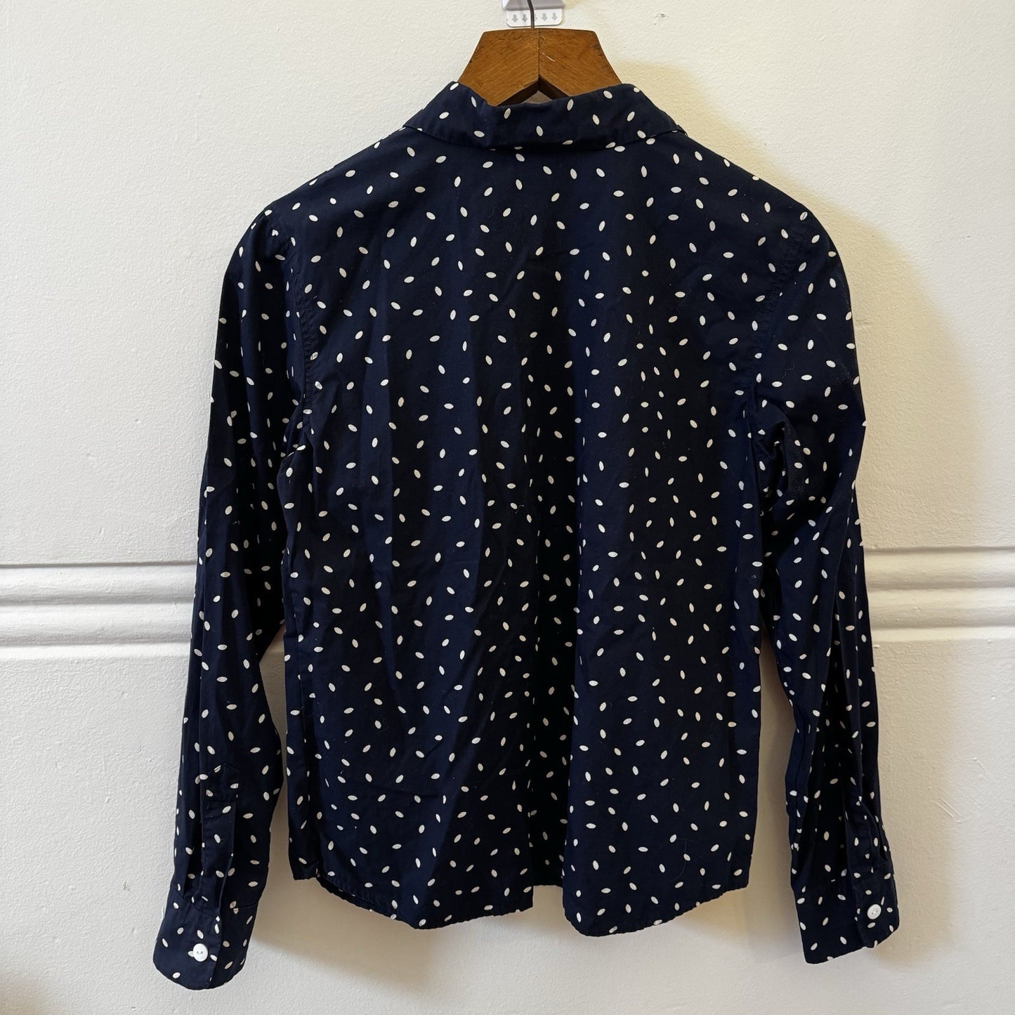 Cotton Elongated Dot Shirt