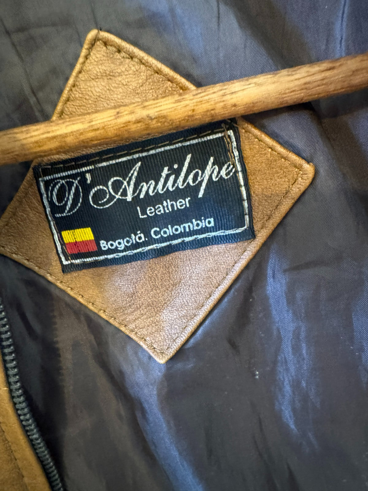 Cognac Brown Leather Cafe Racer Jacket