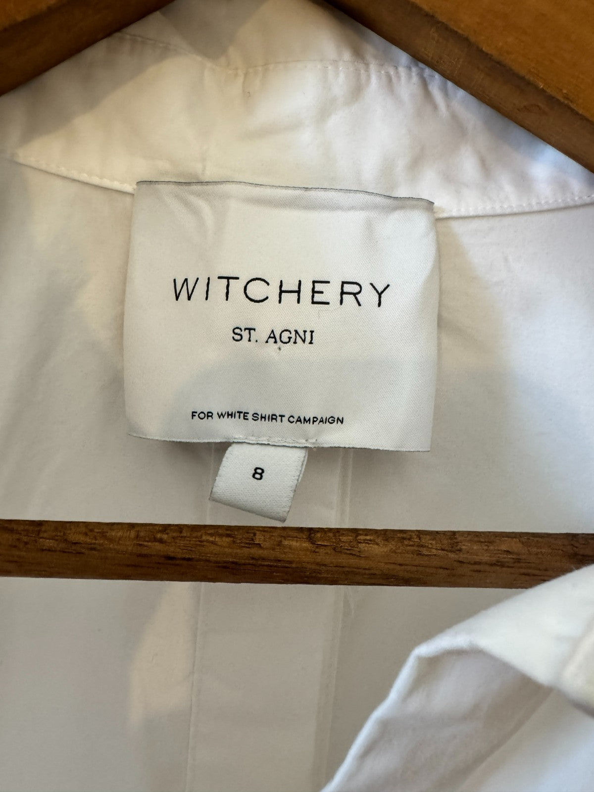 White Button Back Cotton Shirt