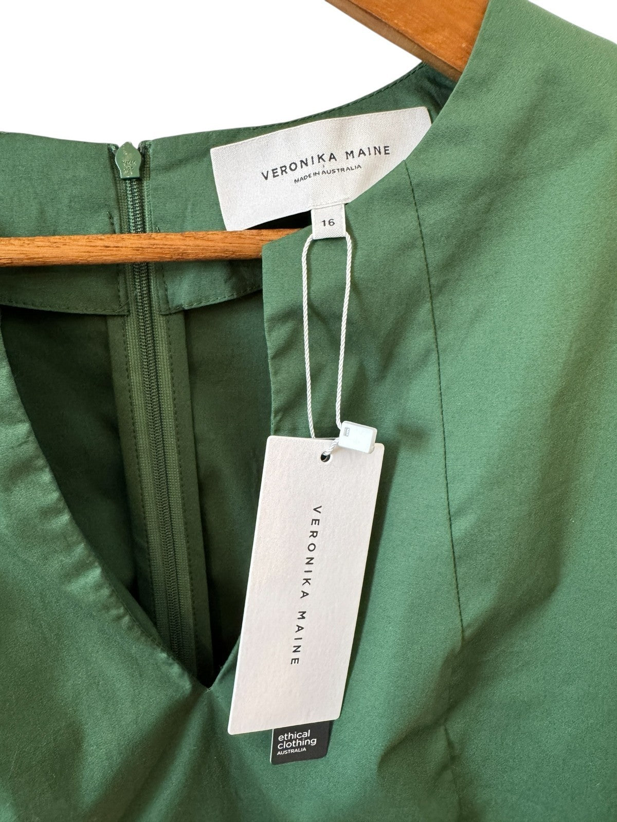 Forest Green Statement Sleeve Top